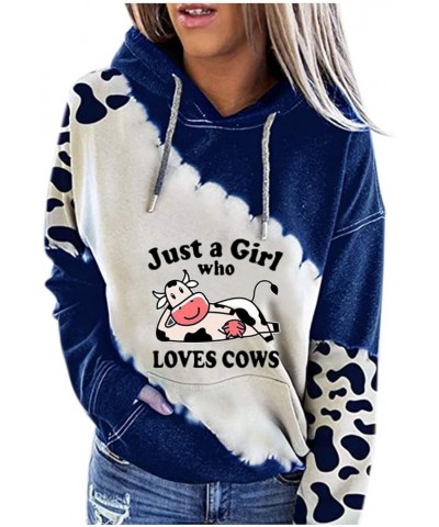 Women's Moody Cow Hoodie Casual Cute Cow Print Long Sleeve Pullover Shirts Tops Hoodies with Pocket 6 $19.71 Hoodies & Sweats...