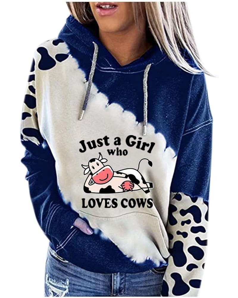 Women's Moody Cow Hoodie Casual Cute Cow Print Long Sleeve Pullover Shirts Tops Hoodies with Pocket 6 $19.71 Hoodies & Sweats...