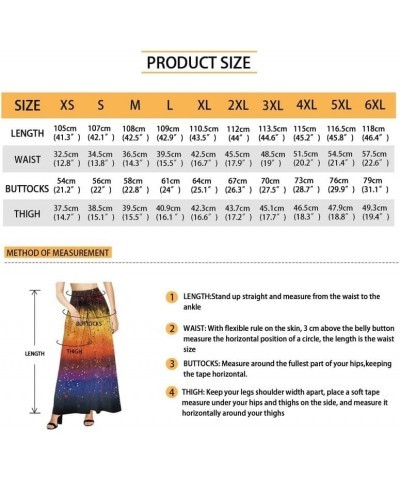 Women High Waisted Loose Fit Wide Leg Ankle Pants, Abstract Color Splatter Casual Trousers Soft Long Lounge Slacks Gradients ...