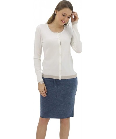 Women's High Waist Stretch Pencil Skirt with Pockets Bj 001 Blue $10.66 Others