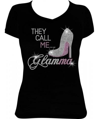 They Call Me Glamma Bling Rhinestone Shirt (XXXX-Large, Red) X-Large Pink $23.39 T-Shirts