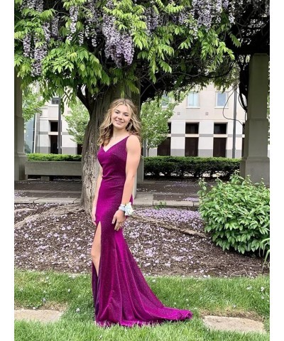 Women's Prom Dress Long High Slit Mermaid Formal Evening Gown for Wedding Grass Green $33.47 Dresses