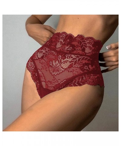 Sexy Panties for Women Naughty for Sex Crochet Thong Lace Criss Cross Breathable Underwear Scallop Trim Thongs Brief 230725-r...