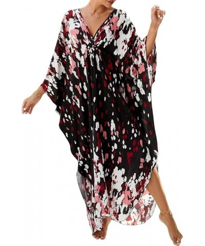 Robe Kaftan Bikini Swimsuit Cover Up for Women Casual Long Turkish Beach Dress B-zebra Print 3 $18.80 Swimsuits