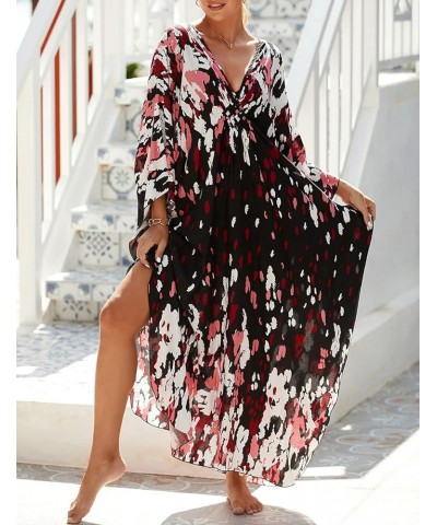 Robe Kaftan Bikini Swimsuit Cover Up for Women Casual Long Turkish Beach Dress B-zebra Print 3 $18.80 Swimsuits