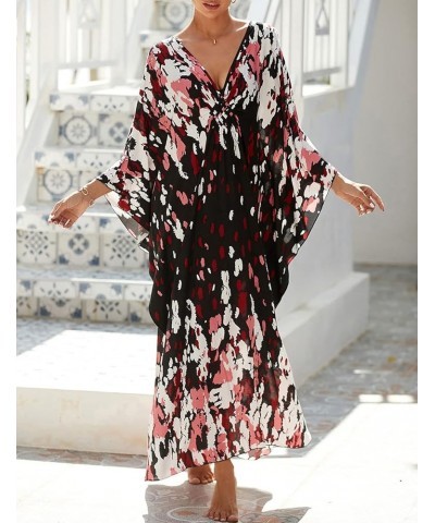 Robe Kaftan Bikini Swimsuit Cover Up for Women Casual Long Turkish Beach Dress B-zebra Print 3 $18.80 Swimsuits