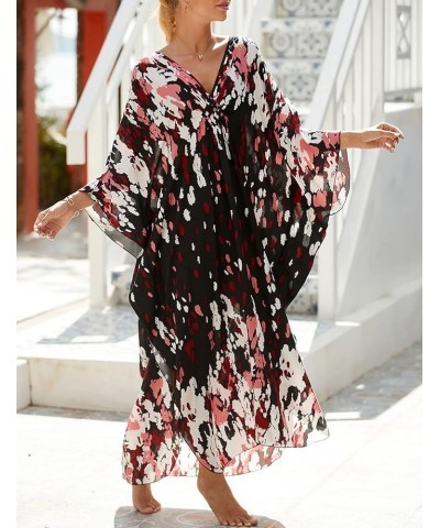 Robe Kaftan Bikini Swimsuit Cover Up for Women Casual Long Turkish Beach Dress B-zebra Print 3 $18.80 Swimsuits