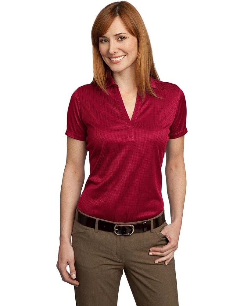 Ladies Performance Fine Jacquard Polo. L528 Red $13.76 Shirts