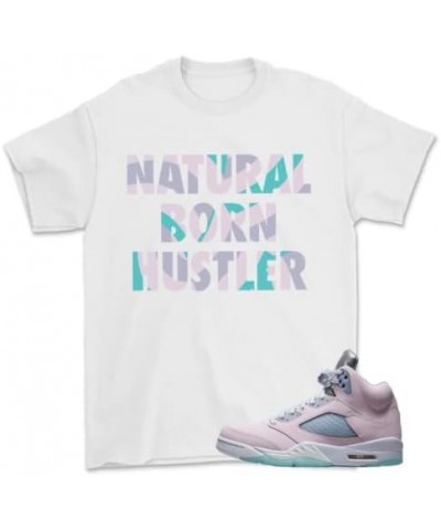 Shirt for Jordan 5 Retro Easter Regal Pink 2022 White Hustler $11.75 T-Shirts