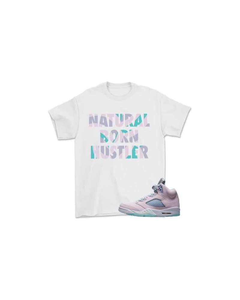 Shirt for Jordan 5 Retro Easter Regal Pink 2022 White Hustler $11.75 T-Shirts