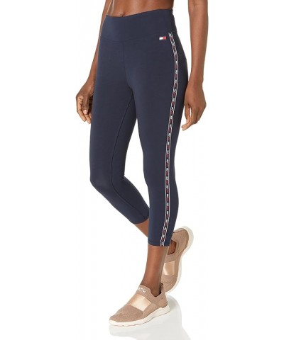 Performance Workout Pants-High-Rise Cotton Leggings for Women Nautical Navy $14.76 Activewear