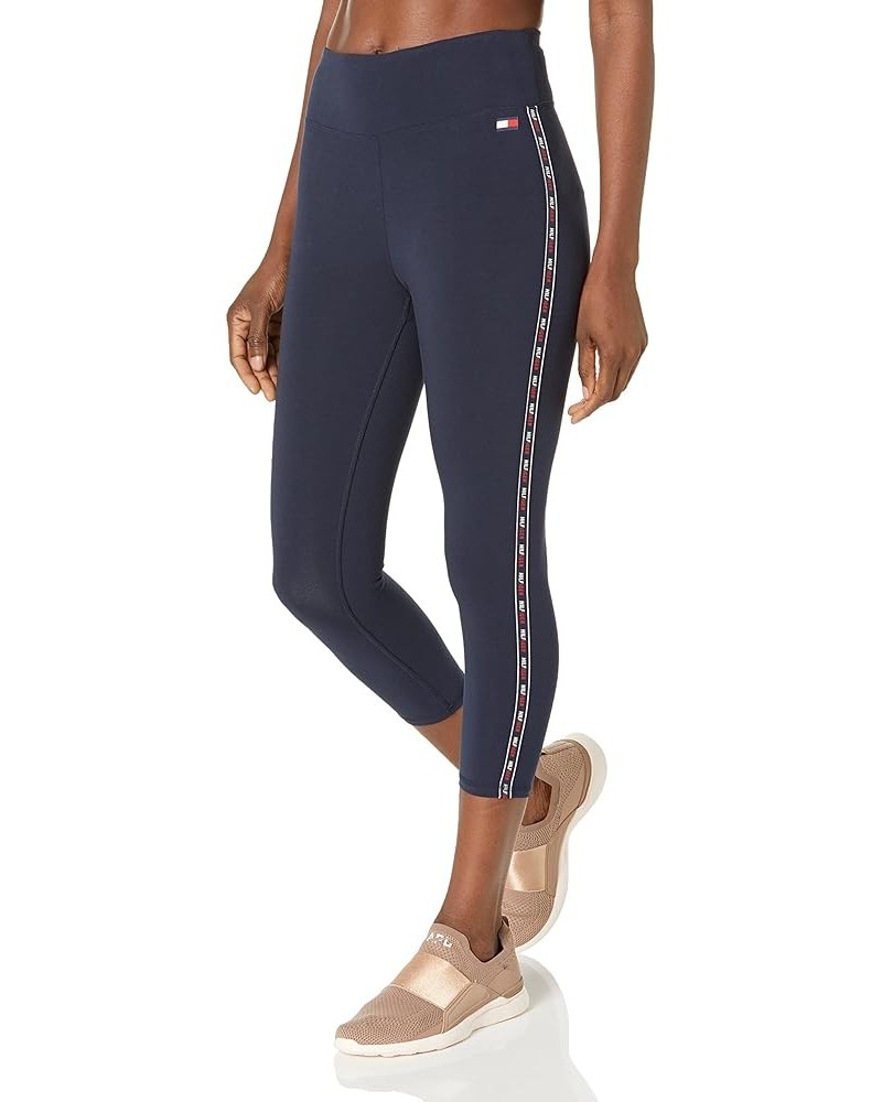 Performance Workout Pants-High-Rise Cotton Leggings for Women Nautical Navy $14.76 Activewear