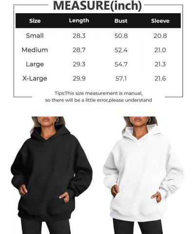 Womens Oversized Hoodies Fleece Sweatshirts Long Sleeve Sweaters Pullover Fall Clothes with Pocket Coffee $11.00 Hoodies & Sw...