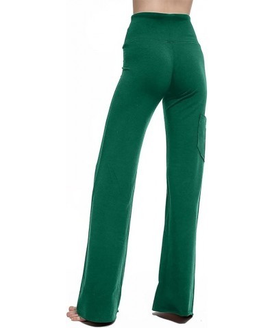 Flare Leggings for Women Stretch Butt Lift Pull-on Jeggings Yoga Pants High Waisted Seamless Scrunch Gym Yoga Pants 04 Green ...