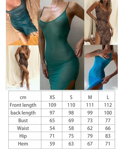 Women's Casual Solid Color Long Dress Sexy Sleeveless Bodycon Maxi Dresses Summer Elegant Party Club Streetwear B4 Blue $10.7...