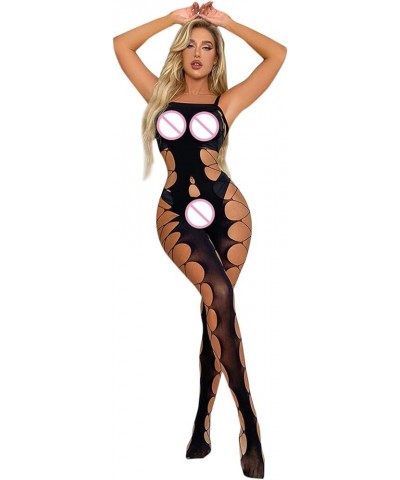 Womens Fishnet Bodystocking Crotchless Sexy Mesh Full Body Stockings Babydoll Teddy Bodysuits Party Date Wearing Y03-black $9...