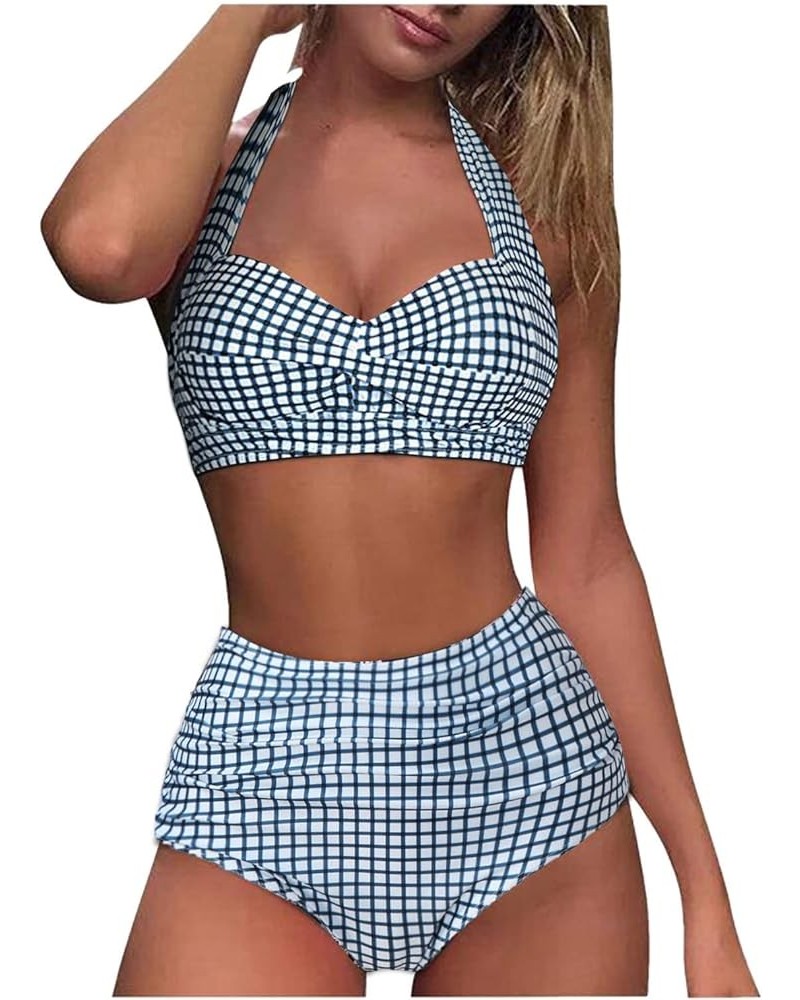 Summer Bikini Sets for Women Twist Front High Waisted Bikini Swimsuits Push Up Floral Printed 2 Piece Bathing Suits 022 $8.94...