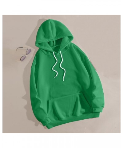 Women's Casual Letter Graphic Print Long Sleeve Pullover Hoodie Sweatshirt Tops Green $14.85 Hoodies & Sweatshirts