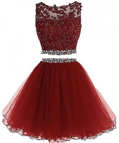 Women's V Neck Chiffon Bridesmaid Dresses with Gold Lace Appliques Long Prom Formal Gowns Plus Size Style3-dark Red $43.72 Dr...