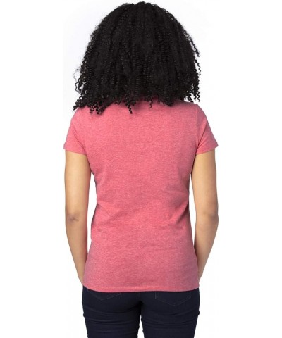 200RV Ladies' Ultimate V-Neck T-Shirt Red Heather $8.58 Tops