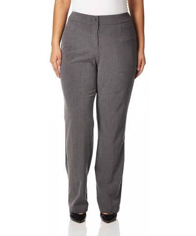 Women's Bistretch Tummy Straight-Leg Pant Heather Grey $21.29 Pants