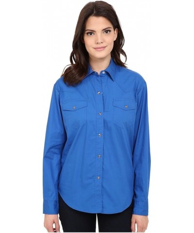 Women's Western Blue $28.42 Blouses