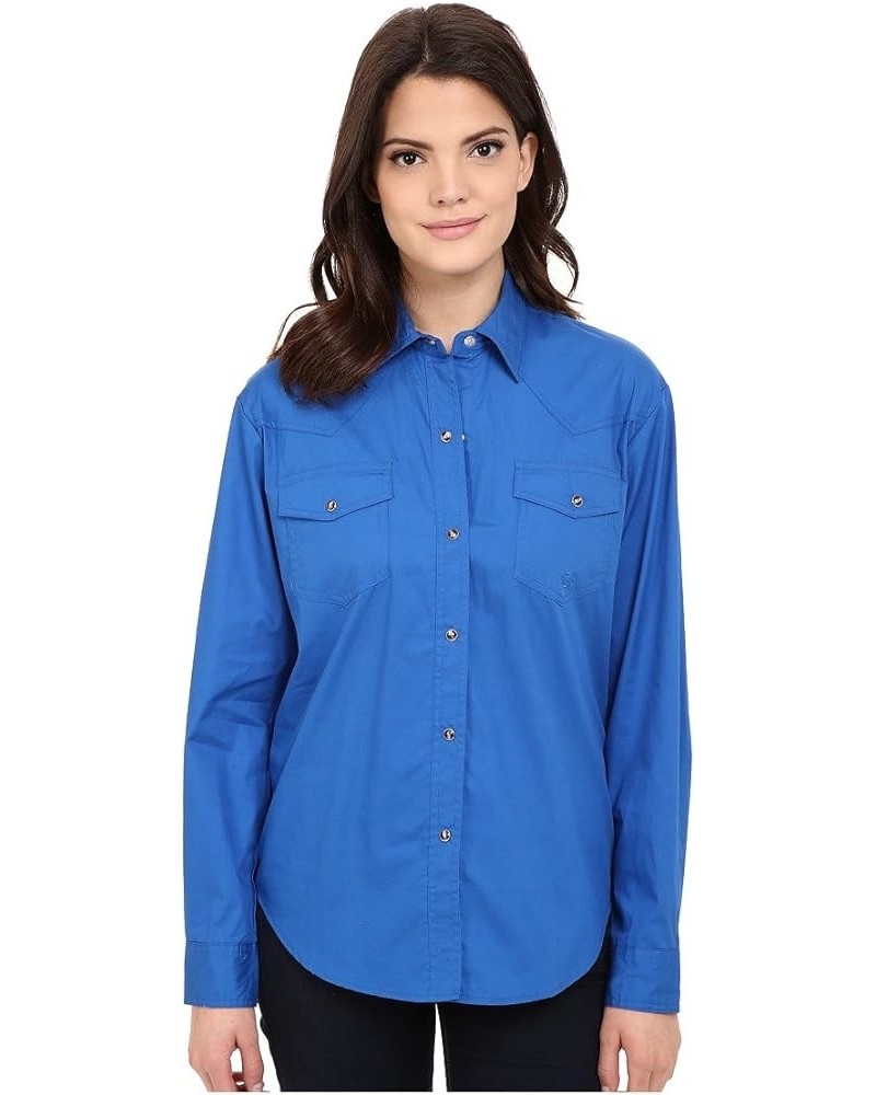 Women's Western Blue $28.42 Blouses