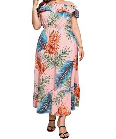 Women's Plus Size Dress Maxi Dress Floral Print Bohemian Party Chiffon Elegant Summer Dress 2305 $19.74 Dresses